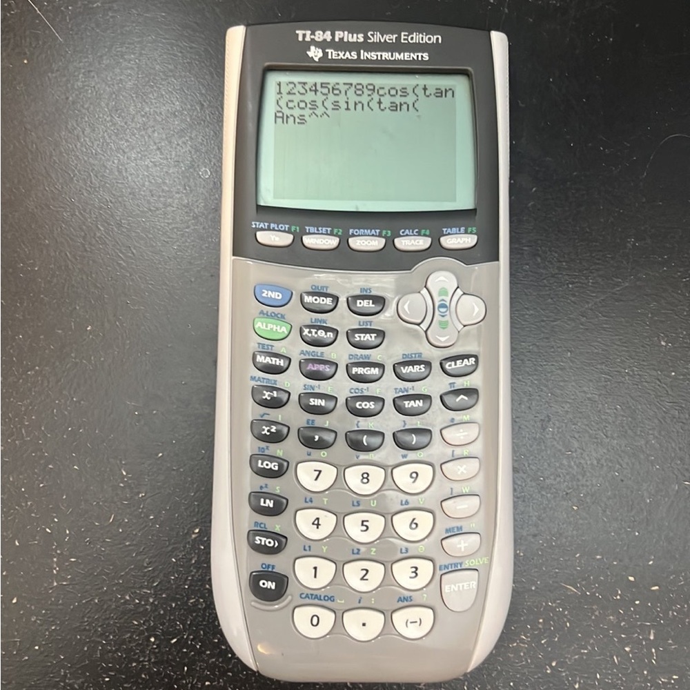 TI-84 Plus Silver Edition Calculator Working